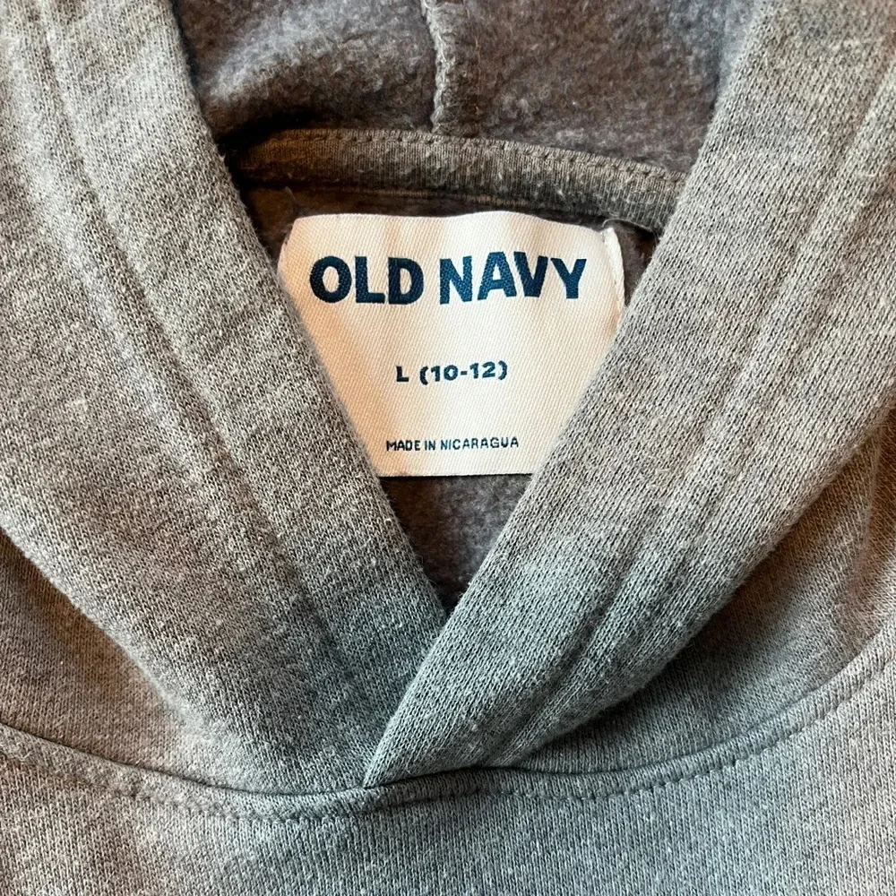 Old Navy Minecraft Grey Hoodie Sweatshirt, Unisex L (10-12)